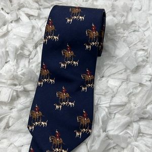 Polo Ralph Lauren Polo Pony Silk Tie Men’s Size 56” X 3” Made In Italy